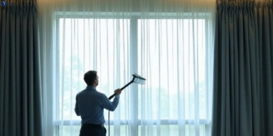 Commercial drapes cleaning service blacksoil hotels offices